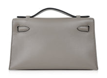 Load image into Gallery viewer, Kelly Pochette Gris Asphalte Swift Gold Hardware