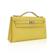 Load image into Gallery viewer, Kelly Pochette Clutch Bag Jaune De Naples Swift Leather with Palladium Hardware
