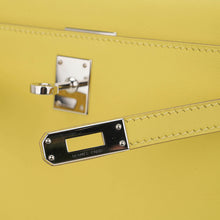 Load image into Gallery viewer, Kelly Pochette Clutch Bag Jaune De Naples Swift Leather with Palladium Hardware