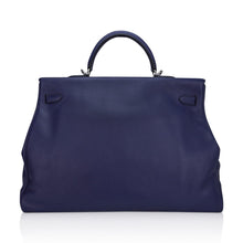 Load image into Gallery viewer, Kelly 50 Voyage Blue De Malte Bag Palladium Hardware Novillo Leather Limited Edition