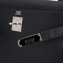 Load image into Gallery viewer, Kelly 32 Retourne Bag Black Togo Leather with Palladium Hardware