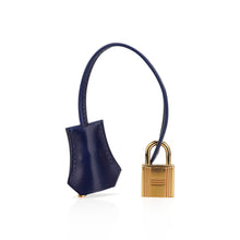 Load image into Gallery viewer, Kelly Sellier 25 Bag Blue Sapphire Box Leather with Gold Hardware