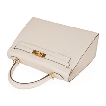 Load image into Gallery viewer, Kelly 25 Sellier Bag Craie Epsom Leather with Gold Hardware