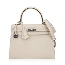 Load image into Gallery viewer, Kelly 25 Sellier Bag Nata Epsom Leather with Palladium Hardware