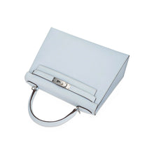 Load image into Gallery viewer, Kelly Sellier 28 Bag Blue Brume Epsom Leather with Palladium Hardware