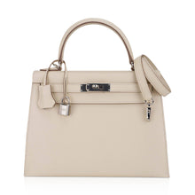 Load image into Gallery viewer, Kelly 28 Bag Sellier Craie Epsom Leather with Palladium Hardware