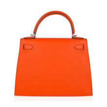 Load image into Gallery viewer, Kelly 28 Sellier Bag Feu Epsom Leather Palladium Hardware