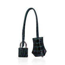 Load image into Gallery viewer, Kelly 28 Sellier Verso Vert Cypress / Vert Jade Bag Alligator Palladium Hardware