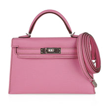 Load image into Gallery viewer, Mini Kelly 20 Sellier Bag in 5P Pink Bubblegum Epsom Leather with Palladium Hardware