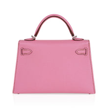 Load image into Gallery viewer, Mini Kelly 20 Sellier Bag in 5P Pink Bubblegum Epsom Leather with Palladium Hardware