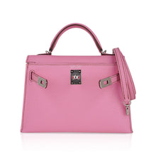 Load image into Gallery viewer, Mini Kelly 20 Sellier Bag in 5P Pink Bubblegum Epsom Leather with Palladium Hardware