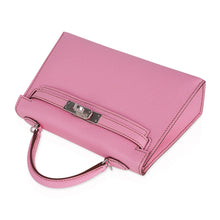 Load image into Gallery viewer, Mini Kelly 20 Sellier Bag in 5P Pink Bubblegum Epsom Leather with Palladium Hardware