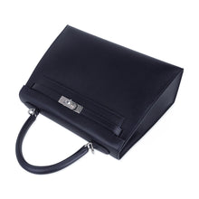 Load image into Gallery viewer, Verso Kelly Sellier 25 Bag Bleu de Minuit &amp; Etrusque Veau Madame Leather with Palladium Hardware