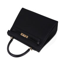 Load image into Gallery viewer, Kelly Touch 25 Retourne Bag Black Lizard / Togo Permabrass Hardware