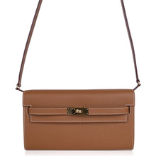Load image into Gallery viewer, Kelly Classique To Go Wallet Gold Epsom Gold Hardware New w/Box