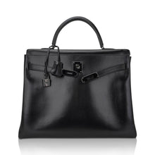 Load image into Gallery viewer, Limited Edition Kelly 32 Bag So Black Box Leather