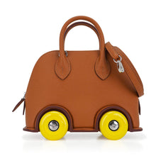 Load image into Gallery viewer, Limited Edition Mini Bolide 1923 Bag On Wheels Gold Togo Leather with Palladium Hardware