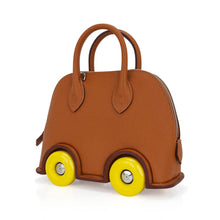 Load image into Gallery viewer, Limited Edition Mini Bolide 1923 Bag On Wheels Gold Togo Leather with Palladium Hardware