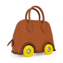 Load image into Gallery viewer, Limited Edition Mini Bolide 1923 Bag On Wheels Gold Togo Leather with Palladium Hardware
