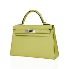 Load image into Gallery viewer, Mini Kelly 20 Bag Sellier Jaune Bourgeon Chevre Leather with Palladium Hardware