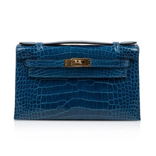 Load image into Gallery viewer, Kelly Pochette Mykonos Alligator Gold Hardware