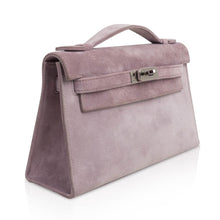 Load image into Gallery viewer, Kelly Pochette Lilac Doblis Suede Palladium
