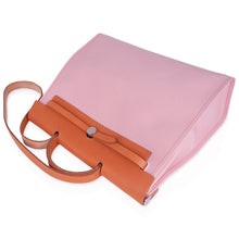 Load image into Gallery viewer, Herbag Zip 39 GM Bag Rose Sakura Canvas Vache Hunter Leather with Palladium Hardware