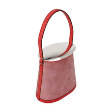 Load image into Gallery viewer, Limited Edition Stromboli Bag Rose Indien Doblis Rose Azalee Lizard with Sterling Silver Lid