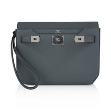 Load image into Gallery viewer, Kelly Depeches 25 Pouch Vert Amande Epsom Palladium Hardware New