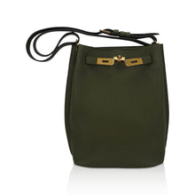 Load image into Gallery viewer, So Kelly 22 Vert Veronese Tote Shoulder Bag Gold Hardware Togo Leather