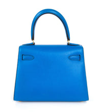 Load image into Gallery viewer, Vintage Kelly 20 Sellier Mini Blue de France Courchevel Gold Hardware
