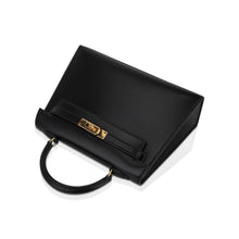Load image into Gallery viewer, Vintage Kelly 15 Micro Sellier Bag Black Box Leather with Gold Hardware