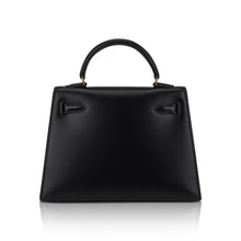 Load image into Gallery viewer, Vintage Kelly 15 Micro Sellier Bag Black Box Leather with Gold Hardware