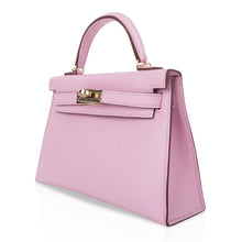 Load image into Gallery viewer, Kelly 20 Mini Sellier Bag Mauve Sylvestre Epsom Permabrass Hardware