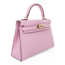Load image into Gallery viewer, Kelly 20 Mini Sellier Bag Mauve Sylvestre Epsom Permabrass Hardware