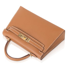 Load image into Gallery viewer, Mini Kelly 20 Bag Sellier Gold Epsom Leather with Gold Hardware