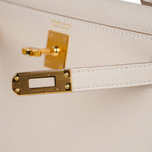 Load image into Gallery viewer, Kelly 20 Mini Sellier Bag Craie Epsom Leather with Gold Hardware