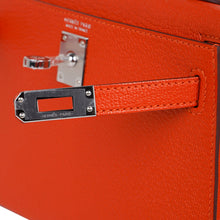 Load image into Gallery viewer, Kelly 20 Mini Sellier Bag Orange Feu / Rose Eglantine Chevre Bi-Color New w/Box