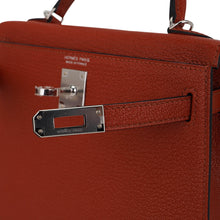 Load image into Gallery viewer, Mini Kelly 20 Bag Sellier Cuivre Chevre Leather with Palladium Hardware