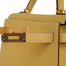 Load image into Gallery viewer, Mini Kelly 20 Sellier Jaune Foin Bag Chevre Gold