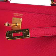 Load image into Gallery viewer, Kelly 20 Mini Sellier Bag Rose Extreme Epsom Gold Hardware New w/Box