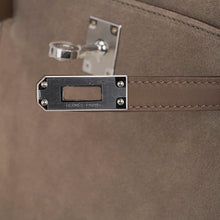 Load image into Gallery viewer, Kelly 20 Teddy Bag Pluch Shearling Gris Caillou Grizzly and Etoupe Swift Leather