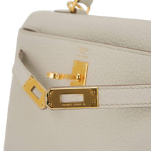 Load image into Gallery viewer, Kelly 25 Retourne Bag Beton Togo Leather with Gold Hardware