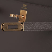 Load image into Gallery viewer, Kelly Sellier 25 Bag Etain Gold Hardware Epsom Leather New