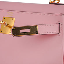 Load image into Gallery viewer, Kelly 28 Bag Rose Sakura Gold Hardware Swift Leather