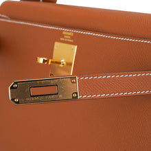 Load image into Gallery viewer, Kelly 28 Sellier Bag Gold Epsom Leather with Gold Hardware