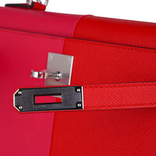 Load image into Gallery viewer, Kelly 28 Casaque Sellier Bag Rouge de Coeur/Rose Extreme Limited Edition