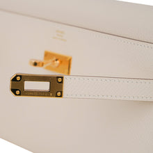 Load image into Gallery viewer, Kelly Classique To Go Wallet Craie Epsom Gold Hardware New w/Box