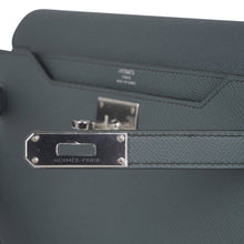 Load image into Gallery viewer, Kelly Depeches 25 Pouch Vert Amande Epsom Palladium Hardware New