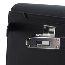 Load image into Gallery viewer, Kelly Depeches 25 Pouch Bag Blue Ocean Togo Leather with Palladium Hardware